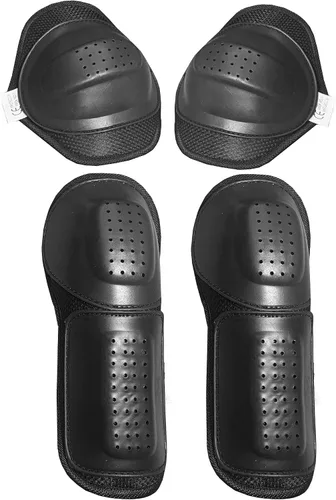 Vista 4 de Armadura extraíble dura CE 4PC para chaquetas textiles de cuero de motocicleta todas las marcas Espalda y blanco