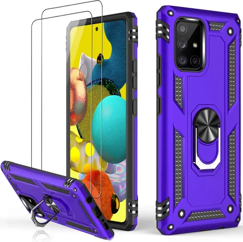 Vista 14 de LUMARKE Funda para Galaxy A51 4G con Protector de Pantalla, Pasa Prueba de Caída de 16 pies de Grado Militar, Cubierta Protectora para Teléfono