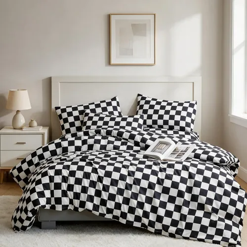 Vista 27 de CLOTHKNOW Juego de funda de edredón de terciopelo negro - Ropa de cama mullida, 3 piezas, tamaño individual, todo en color negro, juegos de funda