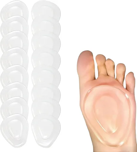 Vista 11 de Almohadillas metatarsianas, almohadillas de gel para el antepié, insertos adhesivos para zapatos para tacones, planos, botas, tenis, ajuste