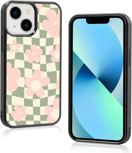 Vista 16 de Funda de teléfono con soporte a cuadros negros con diseño de patrón antideslizante, marco de gel de sílice suave para iPhone 7/8
