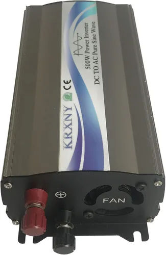 Vista 3 de Inversor de corriente de coche de 500 W DC 12 V a CA 110 V 120 V 60 Hz convertidor de onda sinusoidal pura con pantalla LED enchufe de EE. UU