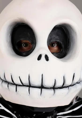 Vista 4 de Disfraz de Jack Skellington de Disney Nightmare Before Christmas de látex para adultos y adolescentes