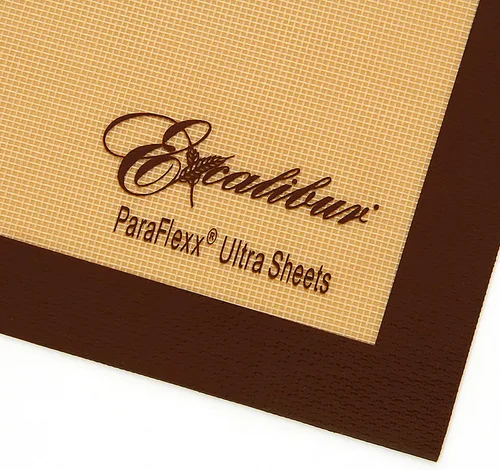 Vista 4 de Excalibur ParaFlexx Ultra - Juego de 4 hojas de secado antiadherentes reutilizables de silicona para deshidratadores de alimentos, 11 pulgadas