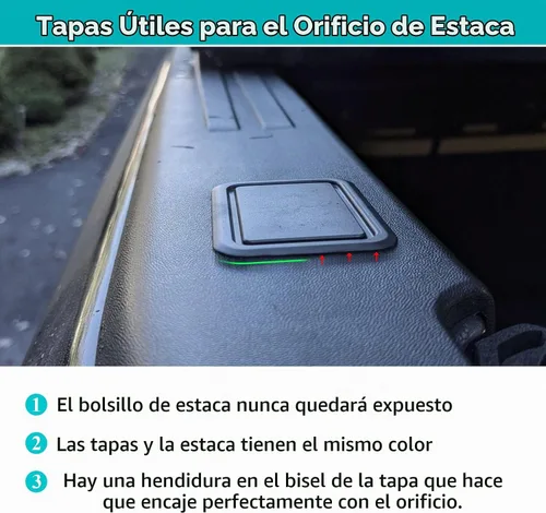 Vista 7 de TTCR-II Compatible con tapas de bolsillo para riel de cama Ram 2009-2018