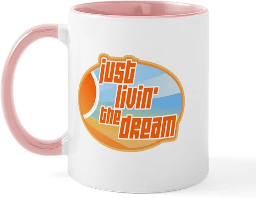 Vista 20 de CafePress Living The Dream Mugs Taza de café de cerámica de 11 oz (11.0 fl oz)