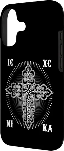 Vista 2 de IC XC Nika Cross Christogram Orthodox Christian Case for iPhone 17