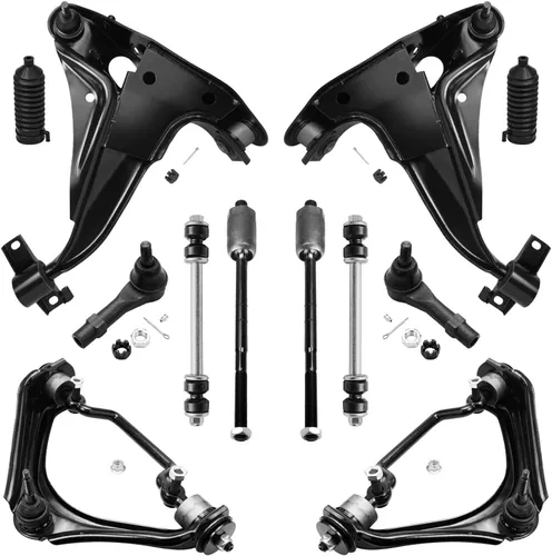Vista 67 de Detroit Axle - Kit de extremo de 12 piezas para Ford Explorer Mercury Mountaineer 1998-2001 1999 2000, 2 brazos de control delanteros superiores