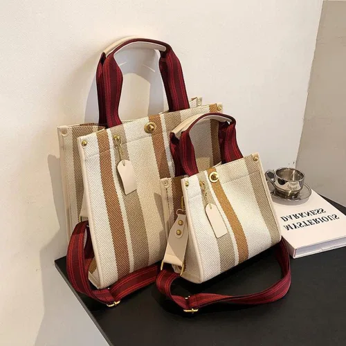 Vista 7 de Bolso de mano para mujer, bolso pequeño con estilo, mini bolso de mano, bolso de lona Hobo, bolso cruzado de moda, bolso de hombro 2023
