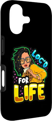 Vista 3 de Loc'd for Life Funny Locs Black Queen Dreadlocks Women Girls Case for iPhone 17
