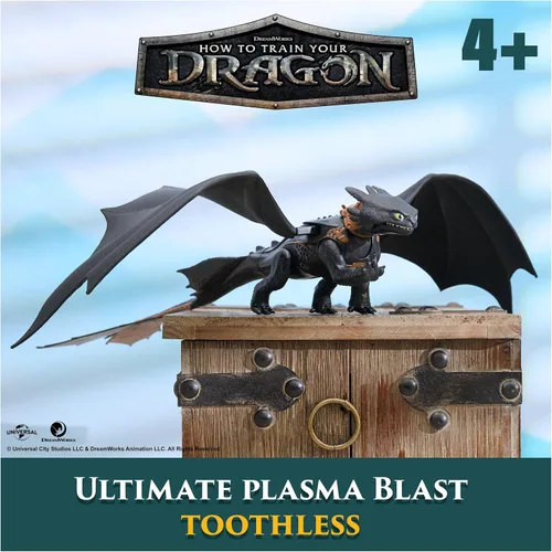 Vista 2 de Dreamworks Dragons Juguete interactivo de dragón sin dientes Ultimate