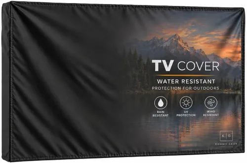 Vista 11 de Funda de TV para exteriores, protector universal resistente a la intemperie para TV de 22 a 24 pulgadas, se adapta a la mayoría de soportes y Marrón