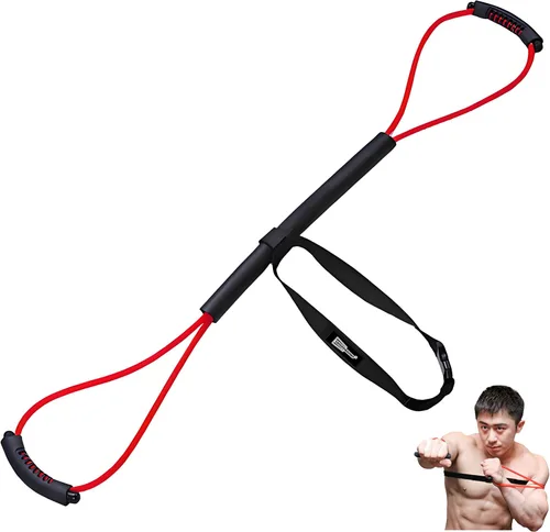 Vista 10 de Bandas de resistencia de boxeo para velocidad y fuerza: ideales para luchadores, entusiastas del fitness para mejorar las técnicas de combate