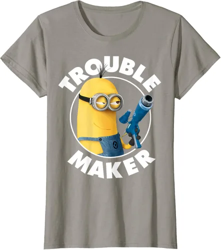 Vista 82 de Despicable Me Minions Kevin Fabricante de Problemas Gráfico Camiseta Negro