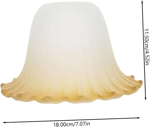 Vista 7 de DOITOOL Lámpara de techo con pantalla de cristal, cubierta de luz para ventilador de techo, pantalla de vidrio esmerilado, pantalla de campana
