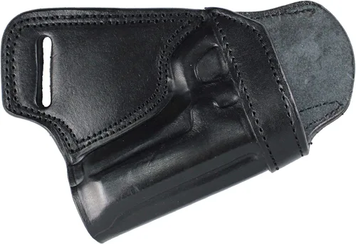 Vista 23 de YT HOBBY Funda de Pistola de Cuero Artesanal Premium SOB (Small of Back)