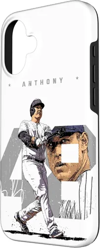 Vista 2 de iPhone 16 Anthony Rizzo Number Portrait Tony New York MLBPA Case