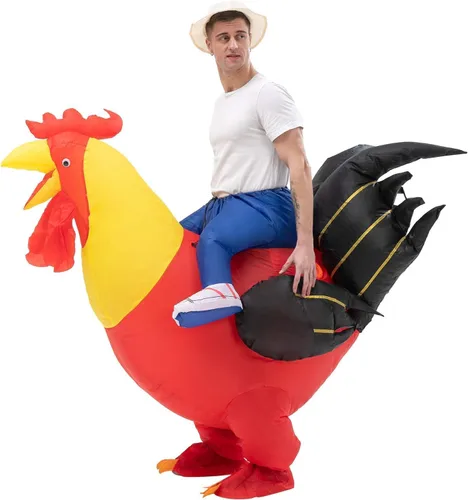 Vista 3 de SVNVIOZ Disfraces inflables para adultos, traje inflable de Halloween, vestido divertido para hombres y mujeres, traje de fiesta de Halloween