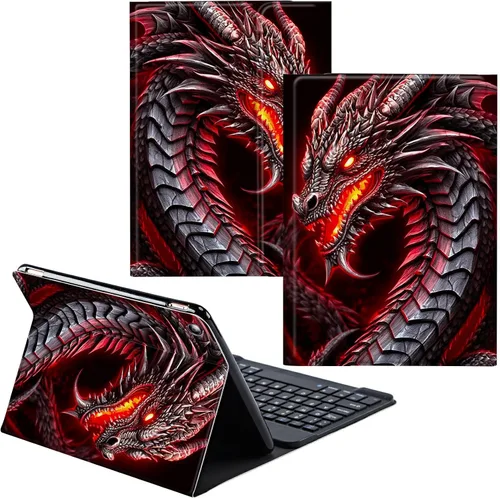 Vista 77 de Funda para Samsung Galaxy Tab S6 Lite 2022/2020 Teclado inalámbrico desmontable y cubierta de cuero PU Funda protectora para tableta para Samsung