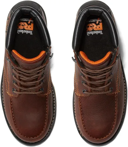 Vista 5 de Timberland PRO Gridworks - Botas de trabajo industriales impermeables con punta de seguridad de aleación de 6 pulgadas para hombre Marrón