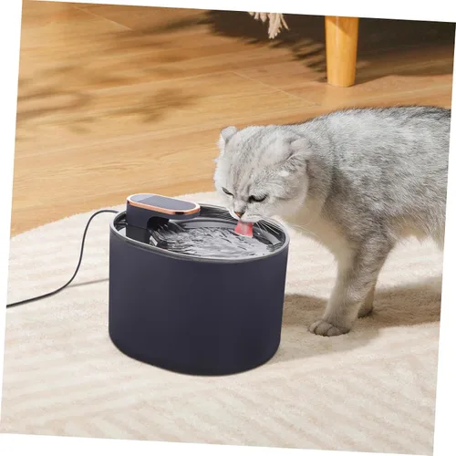 Vista 8 de Alimentador de agua eléctrico automático para mascotas, fuente de consumición para perros y gatos, con filtro, operación silenciosa, luz LED