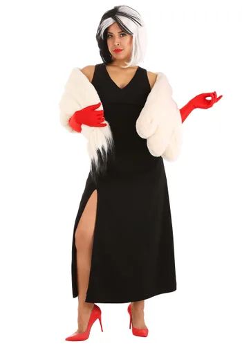 Vista 8 de Disfraz de Estola Cruella De Vil para Mujer de 101 Dálmatas de Disney Multicolor