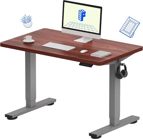Vista 11 de FLEXISPOT Escritorio de Pie de Altura Ajustable Eléctrico, Marco de Escritorio de Pie de Acero Resistente con Controlador de Memoria
