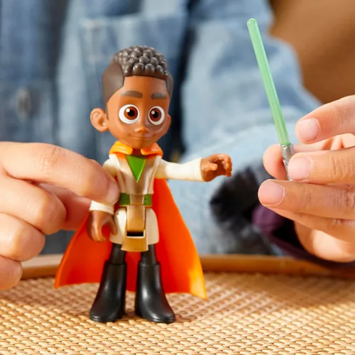 Vista 3 de Star Wars: Young Jedi Adventures Kai Brightstar Figura de acción, juguetes a escala de 4 pulgadas, juguetes preescolares para niños y niñas de 3 años
