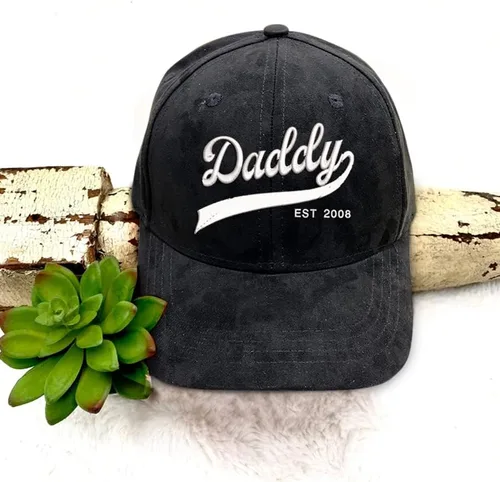 Vista 2 de Sombrero de papá Nombre personalizado, gorra de béisbol envejecida, sombrero bordado personalizado, sombrero bordado para hombre, regalos