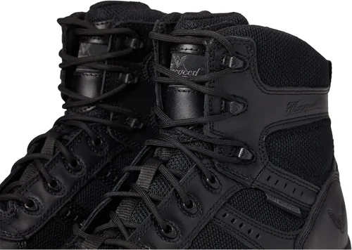 Vista 6 de Thorogood Deuce - Botas tácticas negras impermeables de 6 pulgadas con cremallera lateral para hombres y mujeres con puntera de seguridad compuesta
