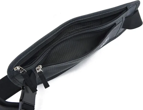 Vista 144 de DAITET Cinturón de dinero, soporte para pasaporte, cartera de viaje oculta segura con bloqueo RFID, riñonera encubierta (negro), Negro, Rfid