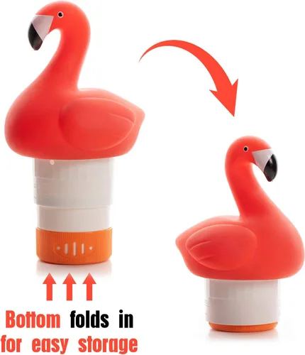 Vista 4 de XY-WQ Flotador de cloro, dispensador de cloro flotante para piscina, se adapta a tabletas de 1 y 3 pulgadas para piscinas grandes y pequeñas