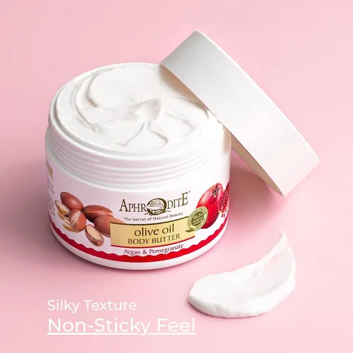 Vista 5 de Aphrodite Body Butter - Aceite de oliva orgánico certificado y granada