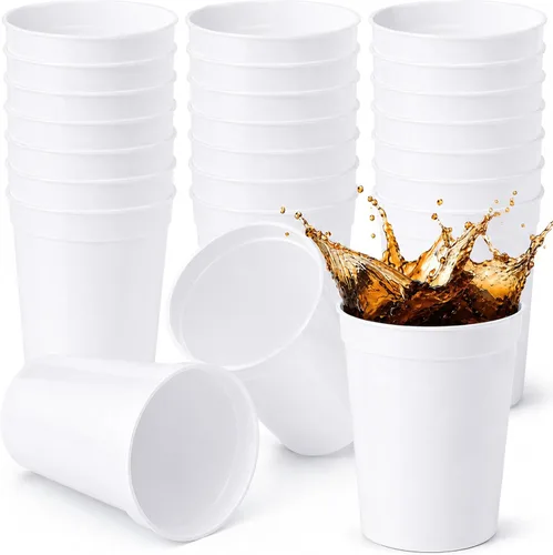Vista 41 de Yungyan Paquete de 12 vasos de plástico reutilizables de 16 onzas, 4
