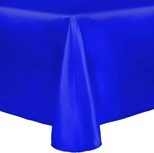 Vista 40 de Ultimate Textile Majestic - Mantel ovalado reversible Shantung Satin (52 x 70 pulgadas), color plateado Plata