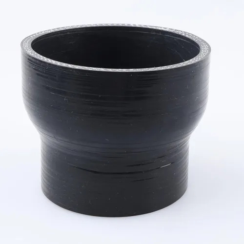 Vista 72 de AC PERFORMANCE ID de 1" a 1/2" (25mm a 13mm) Manguera de silicona recta reductora de 3 capas reforzada negra, 3" de longitud Negro