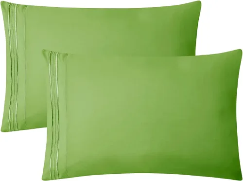 Vista 61 de Clara Clark Fundas de almohada de tamaño estándar – Funda de almohada ultra suave, fundas de almohada de microfibra ligera tamaño Queen – Juego de 2