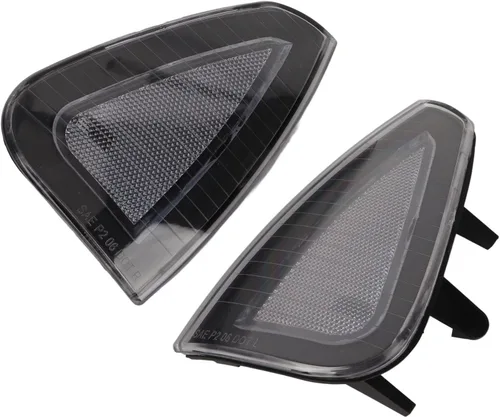 Vista 5 de Fydun 2 piezas de luz de giro delantero Asamblea cubierta de lámpara de marcador lateral 4806218AD para LX 2006‑2010 (blanco)