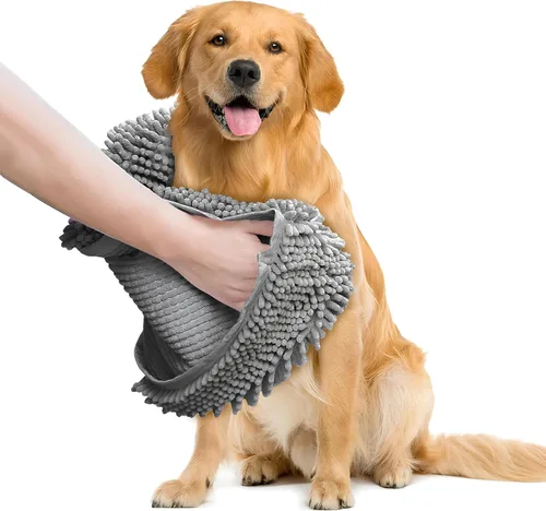 Vista 10 de Muddy Mat Secador de perros, gamuza lavable de microfibra altamente absorbente, absorbente de toallas de secado rápido, toallas de baño de felpilla