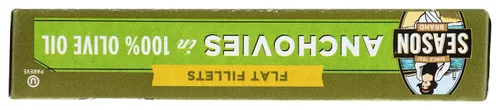 Vista 5 de Season Brand - Filetes planos de anchoas en aceite de oliva, 2 oz