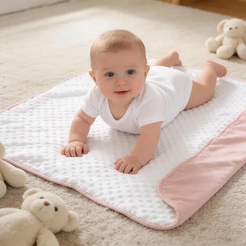 Vista 41 de CREVENT Manta de bebé de minky para niñas y niños, manta suave de felpa para recién nacidos - 30 x 40 pulgadas (Animal)