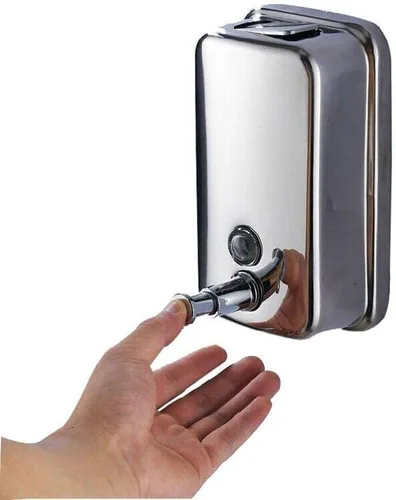 Vista 4 de VILLCASE Dispensador de jabón de montaje en pared, contenedor de jabón inoxidable, dispensador de loción de gel de ducha, dispensador de jabón