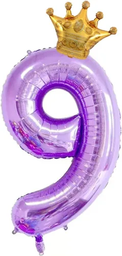 Vista 10 de Juego de globos de corona número 1 de 40 pulgadas, globos decorativos de primer cumpleaños y aniversario de boda, decoraciones de primer cumpleaños.
