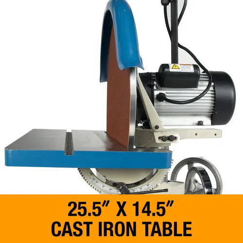 Vista 3 de Baileigh Amoladora de disco de 20 pulgadas, 1100 RPM, 2 HP, 220V 1Ph (modelo DG-500)