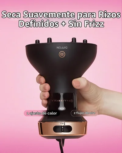 Vista 5 de Bellissima - Secador de pelo con difusor de cerámica para cabello rizado