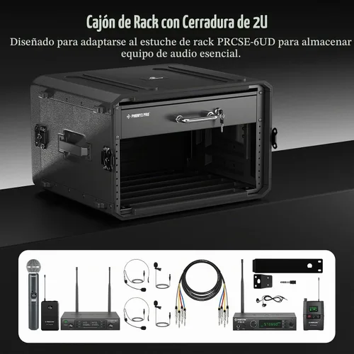 Vista 6 de Phenyx Pro 2U - Cajón con bloqueo para rack de 19 pulgadas PRDWR-2U