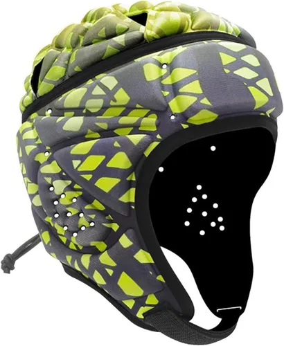 Vista 19 de Charque Casco suave para fútbol de bandera, casco de rugby para niños y adultos, casco acolchado suave para fútbol Scrum Cap protector de cabeza