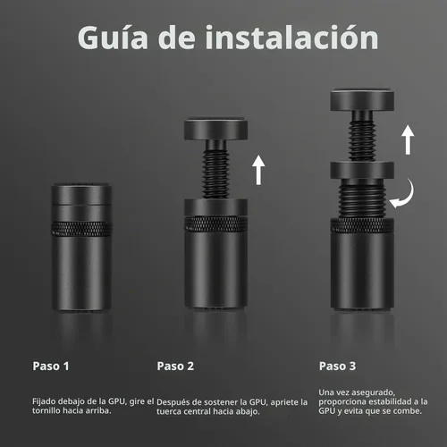 Vista 7 de upHere - Soporte de GPU, Soporte para tarjeta gráfica GPU, Soporte de hundimiento para tarjeta de video, Soporte de GPU, S (26mm-50mm)