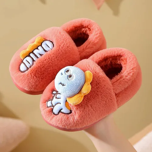 Vista 2 de sfdgfhyf Pantuflas de dinosaurio para niños, de espuma viscoelástica, cómodas, para el hogar, para niñas, para el dormitorio, para el hogar