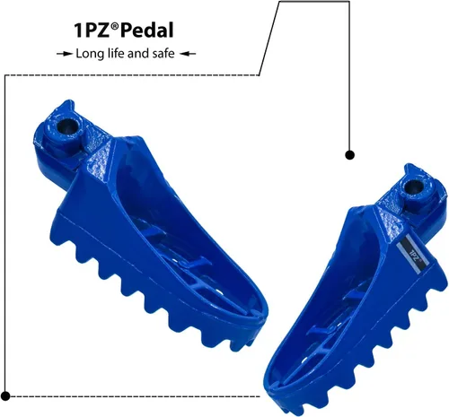 Vista 5 de 1PZ AP1-Y01 Estriberas de aluminio azules para pies, reemplazo para Honda XR50R CRF50 CRF70 CRF80 CRF100F Yamaha PW50 PW80 TW200 TTR90 TTR90E Moto